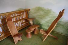 Sitzecke am Regalbett